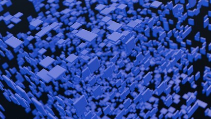 Abstract 3d illustration with layers of planes © JoseVicenteCarratala