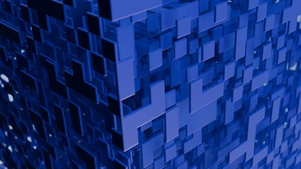 Abstract 3d illustration with layers of planes © JoseVicenteCarratala