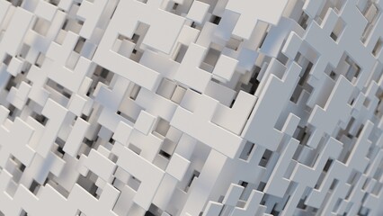 Abstract 3d illustration with layers of planes © JoseVicenteCarratala