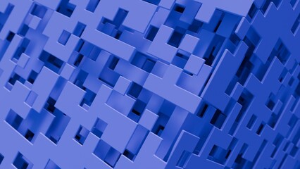 Abstract 3d illustration with layers of planes