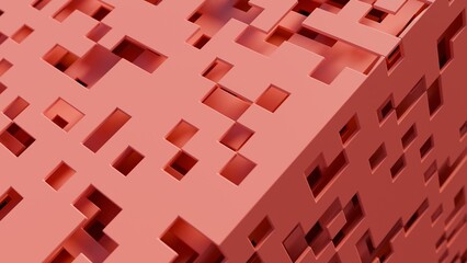 Abstract 3d illustration with layers of planes