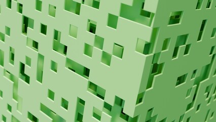 Abstract 3d illustration with layers of planes