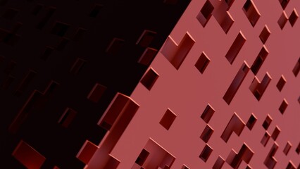 Abstract 3d illustration with layers of planes