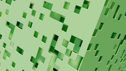 Abstract 3d illustration with layers of planes