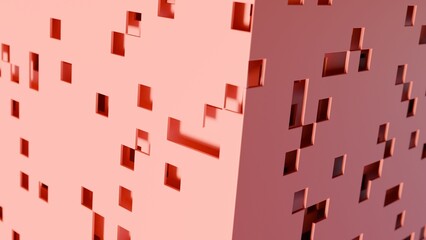 Abstract 3d illustration with layers of planes