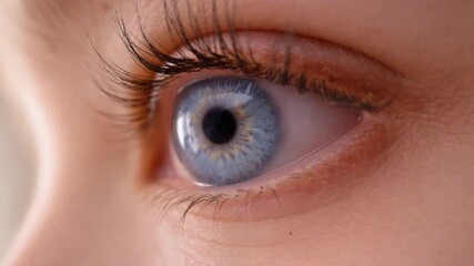 Ultra cinematic extreme close-up of a human eye, AI-generated with film-grade realism. Soft light, shallow depth of field and rich iris detail create an emotional visual deal for high-end advertising.