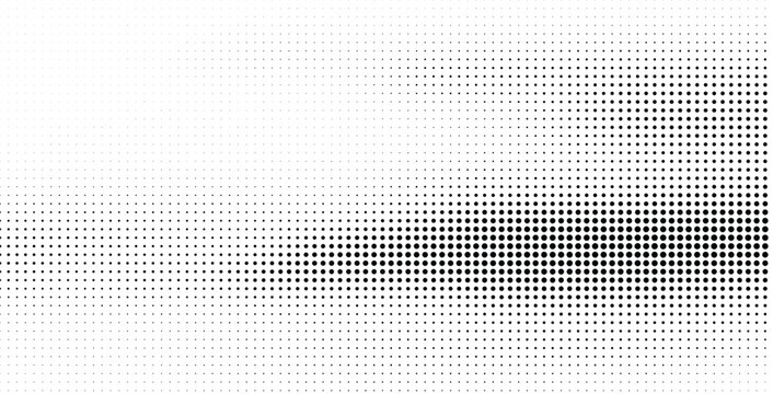 Halftone dots pattern with gradient shading effect