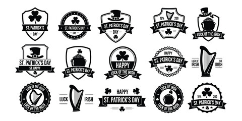 Obraz premium Vintage emblems and badges collection