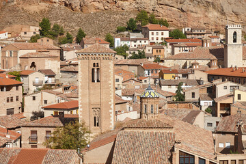 Fortified picturesque medieval historic town of Daroca, Zaragoza. Aragon, Spain