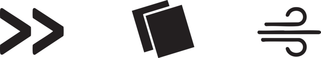 Navigation and Motion Icons Set for User Interface