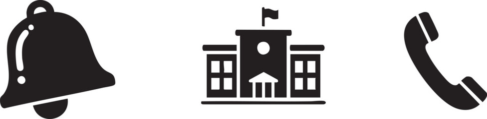 Notification Hospital Icons Set for Medical Emergency Alerts