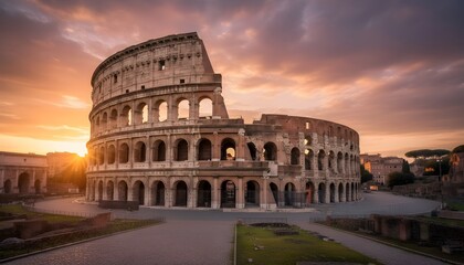Naklejka premium colosseum in rome italy