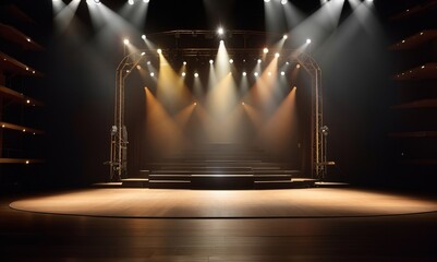 stage with spotlight