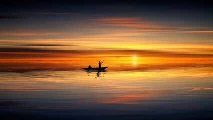 Sometimes you paddle, sometimes you just let the light carry you. Two souls, one horizon.
