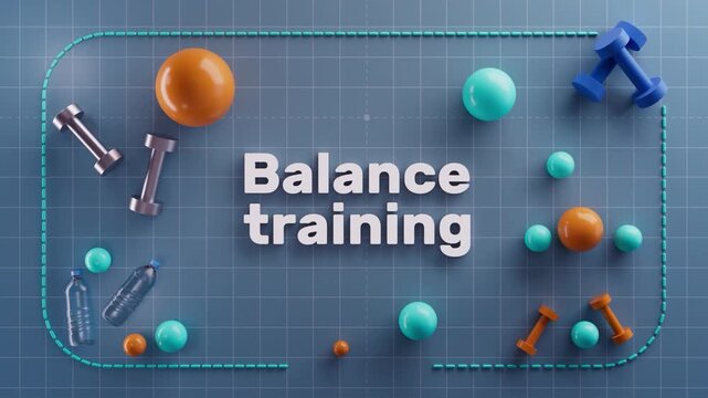 Balance Training and Stability Exercises. Professional Guide for Athletic Coordination, Functional Fitness and Core Strength Development in Gym.