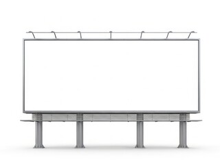 Obraz premium Empty billboard displaying advertisement potential