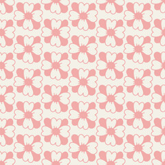 Seamless decorative elegant pattern with flowers. Print for textile, wallpaper, covers, surface. Retro stylization. For fashion fabric.