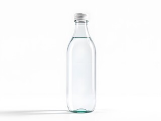 Naklejka premium bottle of water isolated on white