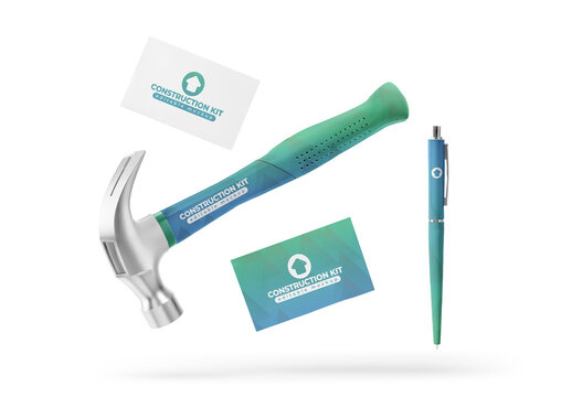 Construction Branding Kit Mockup
