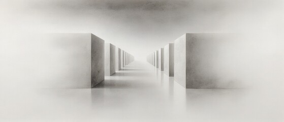 Minimalist Japanese Interpretation of Illusional Space with Cubes