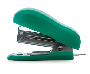 paper stapler on a white isolated background