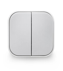 new switch close-up on white isolated background