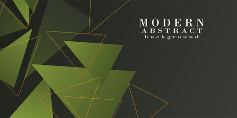 Abstract paper cut banner background with green pattern design concept. Simple background. Modern design. vector ilustration. eps10.