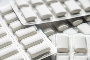 Obraz premium Chewing gum for smoking in a blister pack