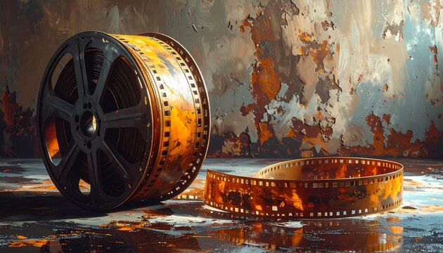 Vintage Film Reel - A Nostalgic Journey Through Cinematic History.