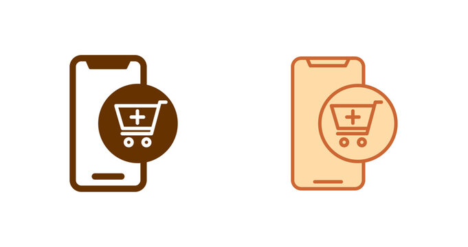 Mobile Shopping Icon Design