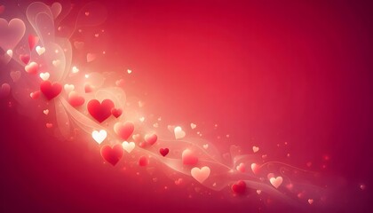 Romantic hearts background