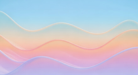 Soft pastel gradient abstract background smooth wavy fluid design