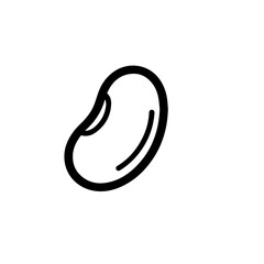 Obraz premium Line Art Bean Graphic