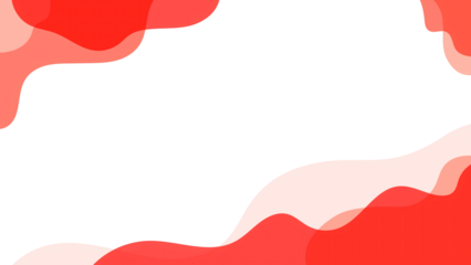 Red Fluid Abstract Background with Soft Organic Shapes and Copy Space. Modern, Clean Design Ideal for Business Banners, Websites Social Media, Presentations and Branding.