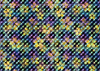 桜模様　ホログラム仕様