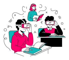 VR Classroom - Student Learning History with Virtual Reality