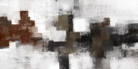 Abstract colorful oil painting on canvas texture. Hand-drawn brush stroke, oil painting background. Modern Art Oil Paintings. Abstract modern art for background