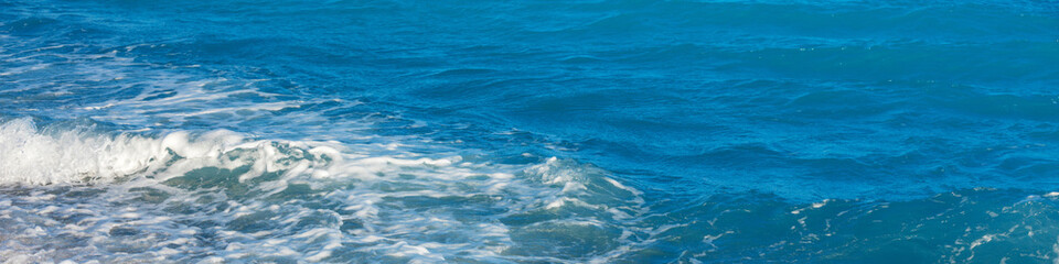 Top view of seawater at the French Riviera. Abstract nature landscape background