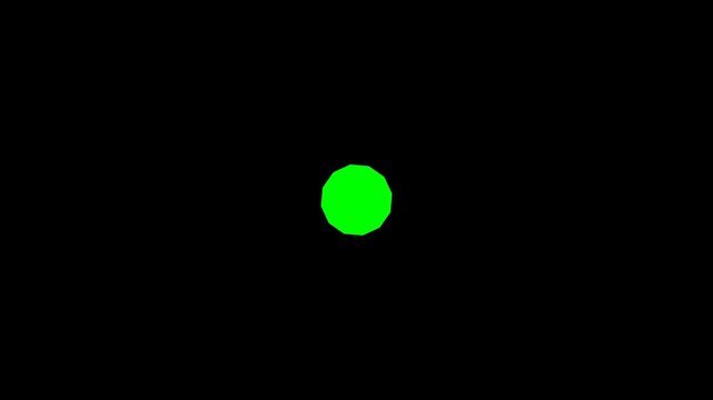Camera shutter animation on green screen background.
