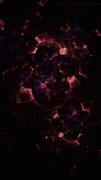 abstract background with red bubbles