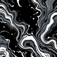 Black and white background vector with wax melted crayon art