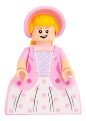 Naklejka premium Dortmund - Deutschland 22. Januar 2026 Lego Minifigure Mädchen in romantischer Kleidung