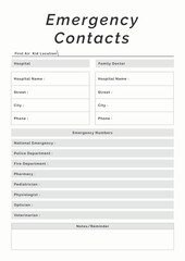 Emergency Contacts