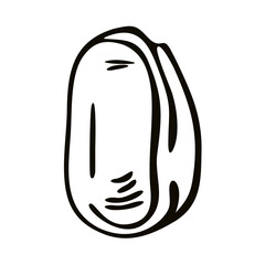 Flat dental equipment icon vector illustration featuring a cartoon computer technology symbol as a shadow object in EPS 10 design