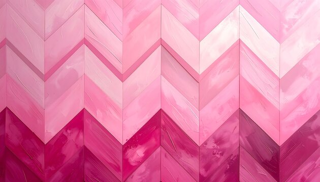 Pink Chevron Pattern - A Textured Watercolor Background Design.