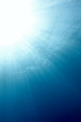 Beautiful Blue and Sun light of the Ocean © Markus S.