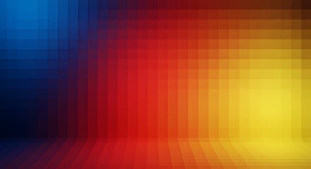 Vibrant gradient background with pixelated texture effect