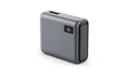 Fototapeta premium Modern portable power bank device, charge, battery, USB, technology