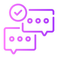 bubble gradient icon