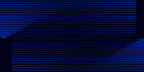 Abstract Blue Horizontal Line Background with Layered Stripes and Dynamic Cut Shape, Modern Minimal Technology Design for Business Presentation, Website Banner, Digital Interface, Corporate Branding